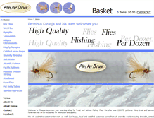 Tablet Screenshot of fliesperdozen.com